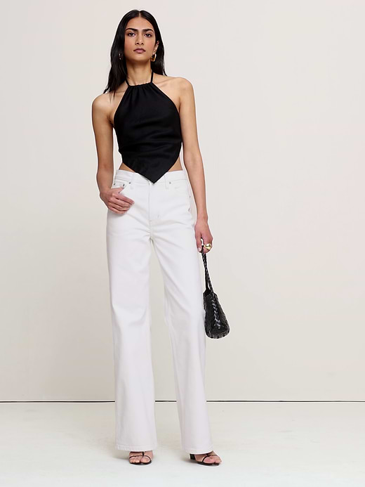 Banana Republic Linen Scarf Halter Top — photo 5