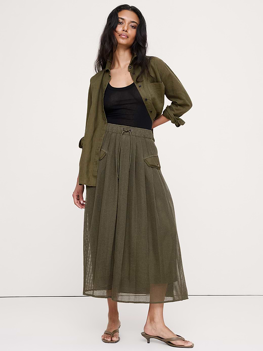Banana Republic Mixed Media Utility Skirt — photo 1