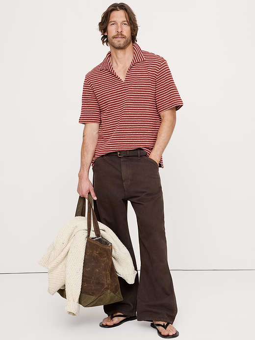 Banana Republic Relaxed-Fit Striped Polo — photo 1