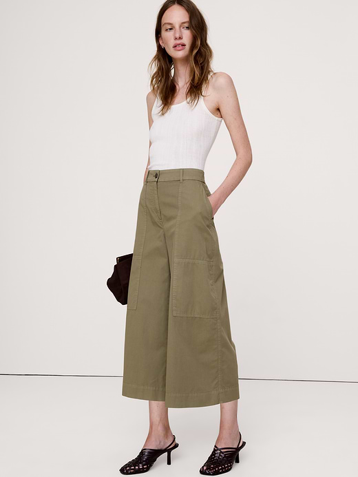 Banana Republic Cotton Twill Culotte — photo 1
