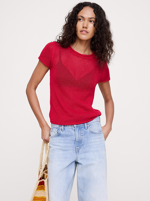 Banana Republic Heirloom Linen Sweater Tee — photo 1