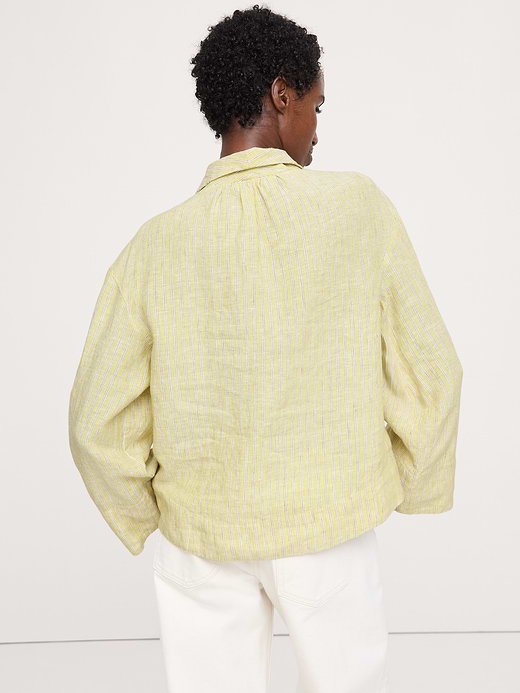 Banana Republic Linen Popover Top — photo 3