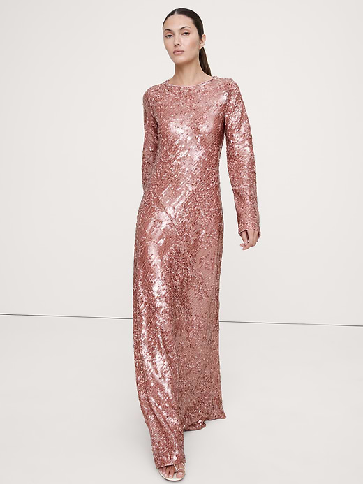 Banana Republic Bias-Cut Sequin Maxi Dress — photo 1