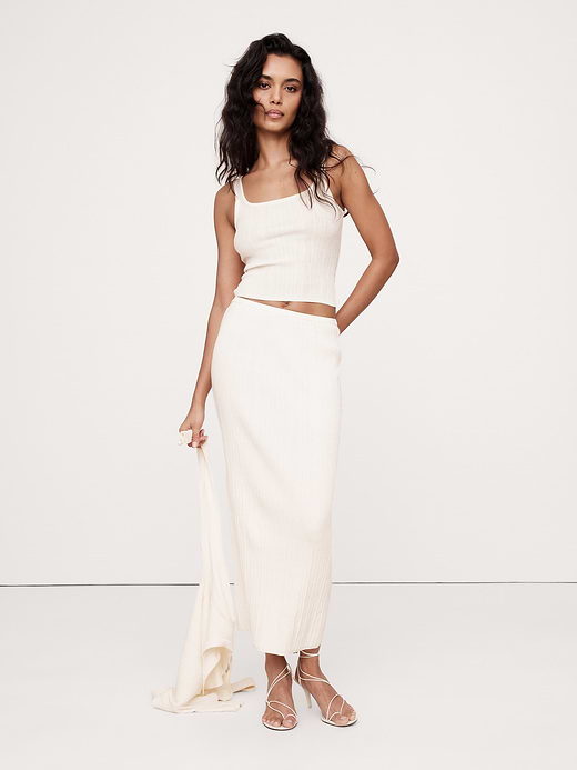 Banana Republic Crinkle Knit Maxi Skirt — photo 1