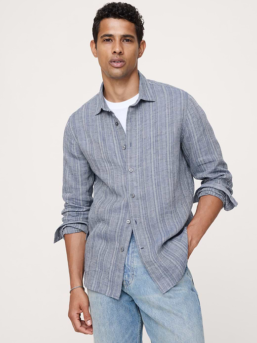 Banana Republic Standard-Fit Textured Shirt — photo 1