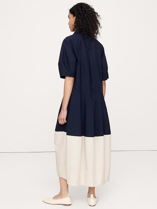 Banana Republic Cotton Poplin Barrel Shirt Dress — photo 3