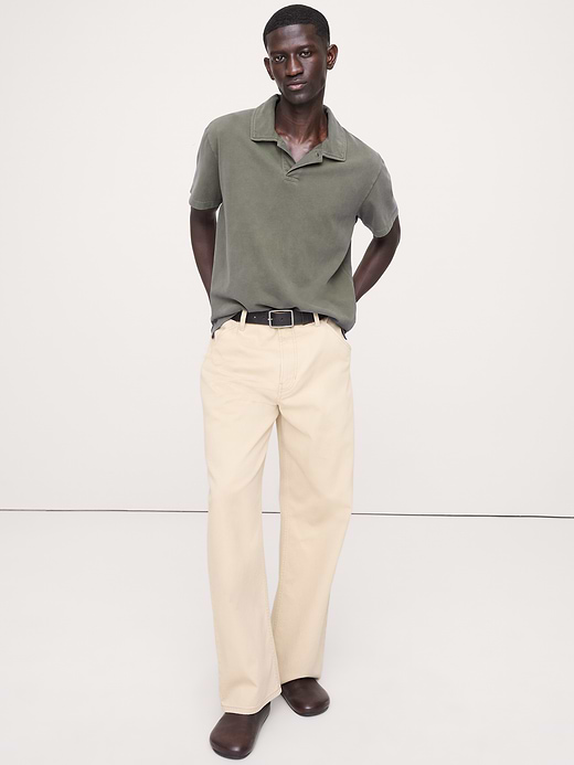 Banana Republic Relaxed Sueded Cotton Polo — photo 1
