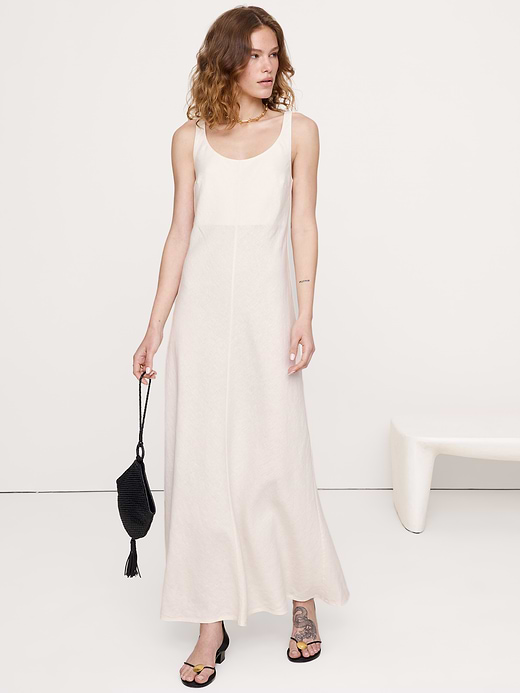 Banana Republic Linen Bias-Cut Maxi Dress — photo 1