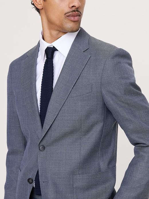 Banana Republic Tailored Slim-Fit Italian Wool Ventile Suit Jacket — photo 4