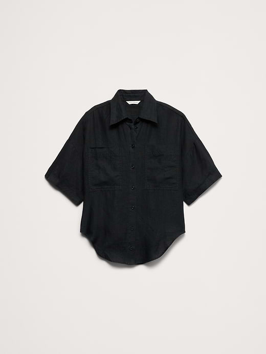 Banana Republic Linen Short-Sleeve Shirt — photo 5