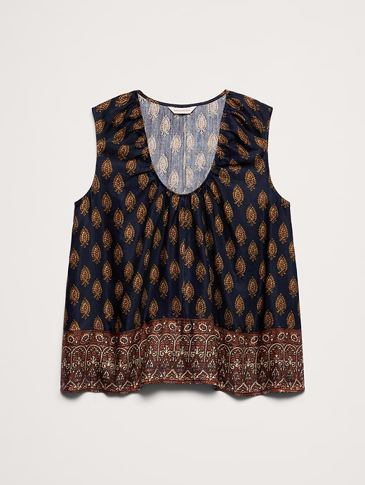 Banana Republic Viscose-Linen Scoop-Neck Tank — photo 5