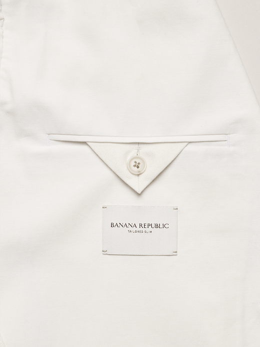 Banana Republic Tailored Slim-Fit Italian Cotton-Linen Suit Jacket — photo 7