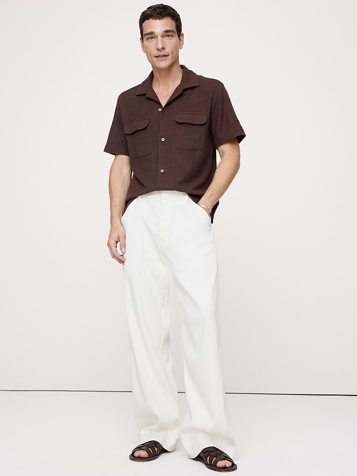 Banana Republic Textured Knit Resort Shirt — photo 4