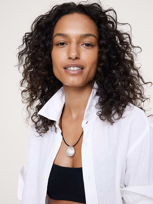 Banana Republic Shell Cord Necklace — photo 3