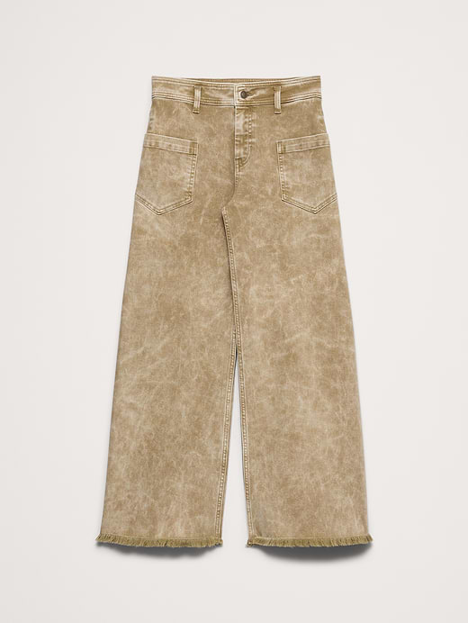 Banana Republic High-Rise Wide-Leg Jean with Raw Hem — photo 6