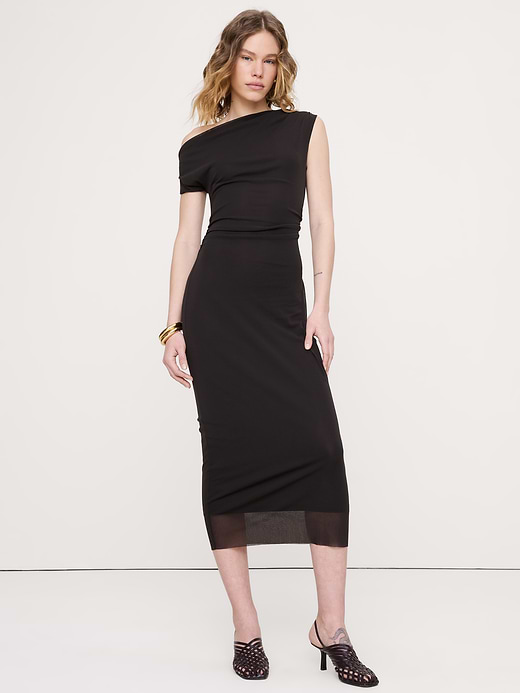 Banana Republic Mesh Off-Shoulder Maxi Dress — photo 1