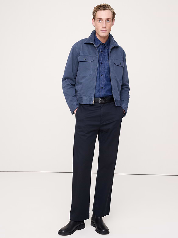 Banana Republic Cotton Twill Mechanic's Jacket with Corduroy Collar — photo 4