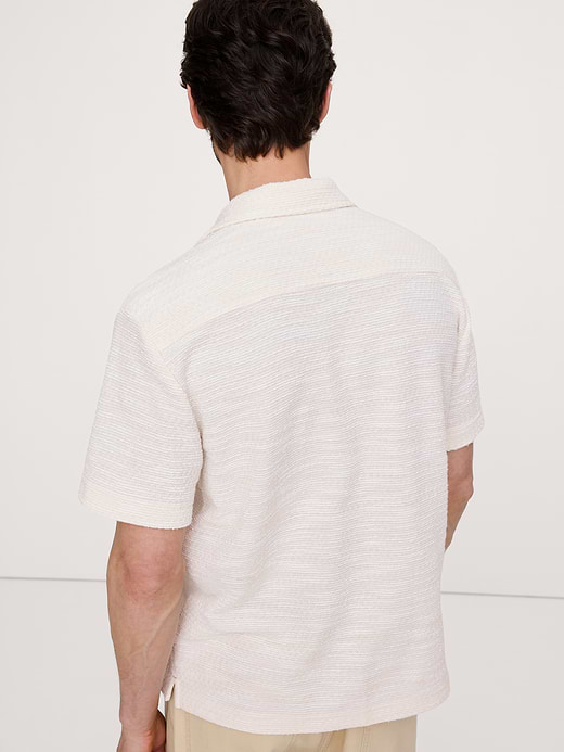 Banana Republic Textured Knit Resort Shirt — photo 3