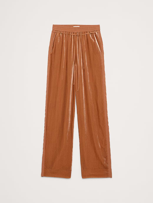 Banana Republic High-Rise Wide-Leg Velvet Pull-On Pant — photo 5
