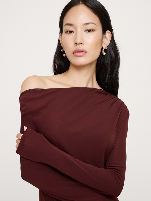 Banana Republic Matte Jersey Open Back Maxi Dress — photo 4