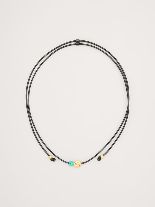 Banana Republic Metallic Stone Cord Necklace — photo 1