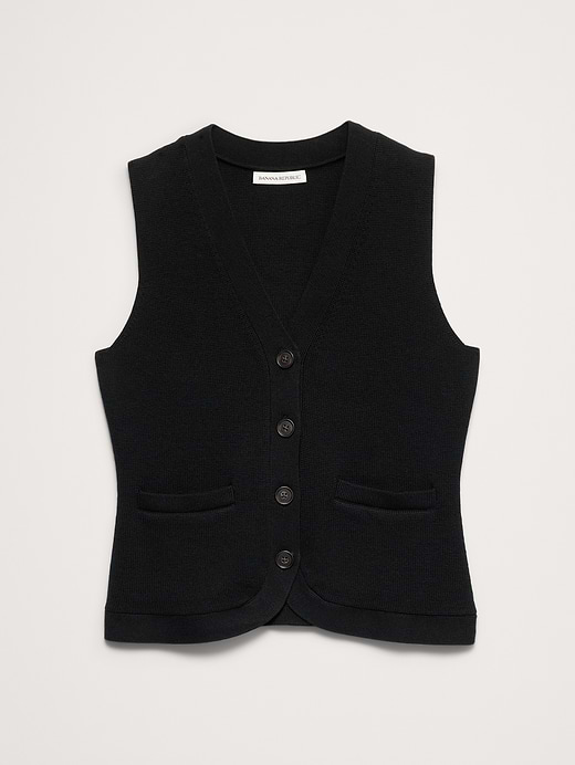 Banana Republic Larkspur Cotton-Silk Sweater Vest — photo 5