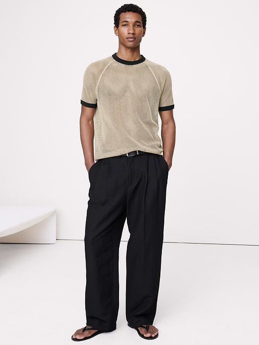 Banana Republic Cotton Mesh T-Shirt — photo 1
