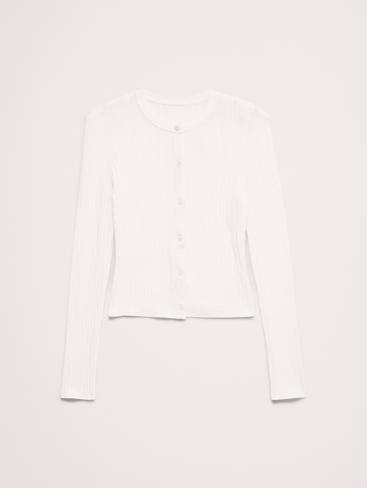 Banana Republic Crinkle Knit Cropped Cardigan — photo 3