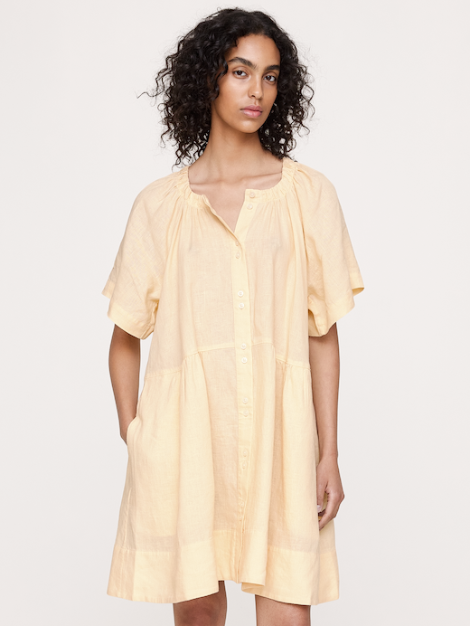 Banana Republic Button-Up Mini Dress — photo 1