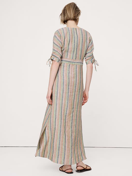 Banana Republic Linen Tie-Sleeve Midi Dress — photo 3