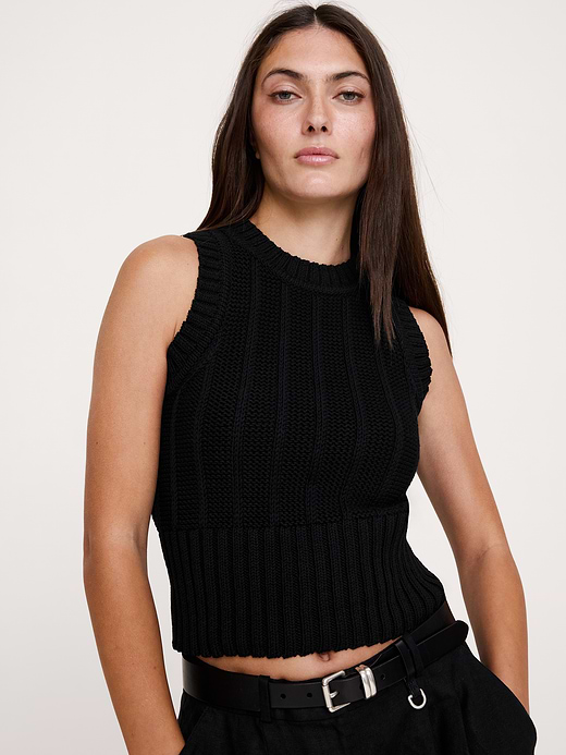 Banana Republic Chunky Cotton Sweater Tank — photo 1