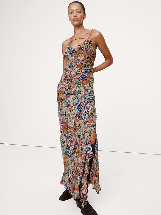 Banana Republic Georgette Cowl-Neck Maxi Dress — photo 1