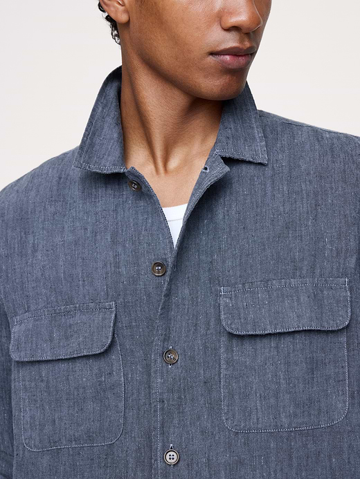 Banana Republic Relaxed-Fit Linen Resort Shirt — photo 6