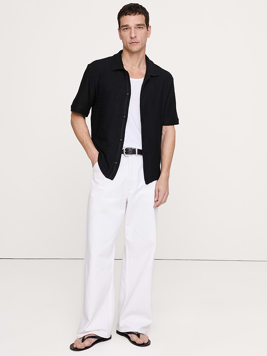 Banana Republic Knit Twill Resort Shirt — photo 1