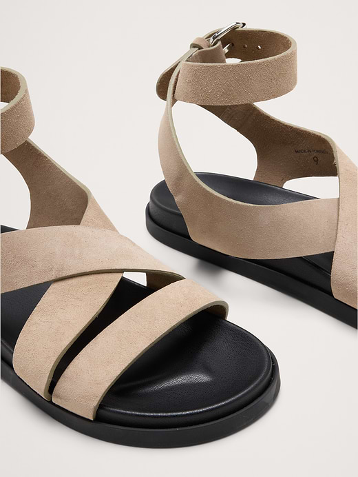 Banana Republic Italian Suede Ankle-Strap Sandal — photo 7