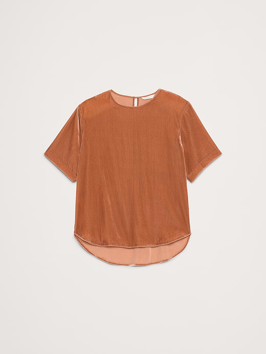 Banana Republic Drapey Velvet Top — photo 5