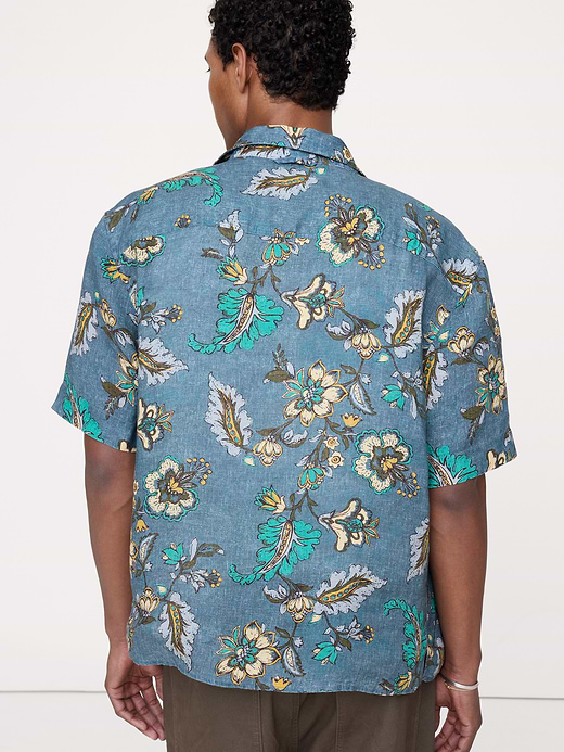 Banana Republic Standard-Fit Linen Resort Shirt — photo 3