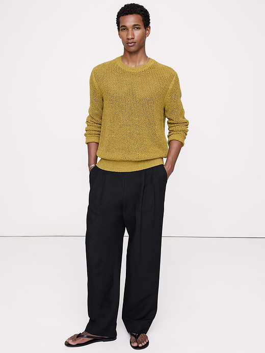 Banana Republic Textured Mesh Crew-Neck Sweater — photo 1