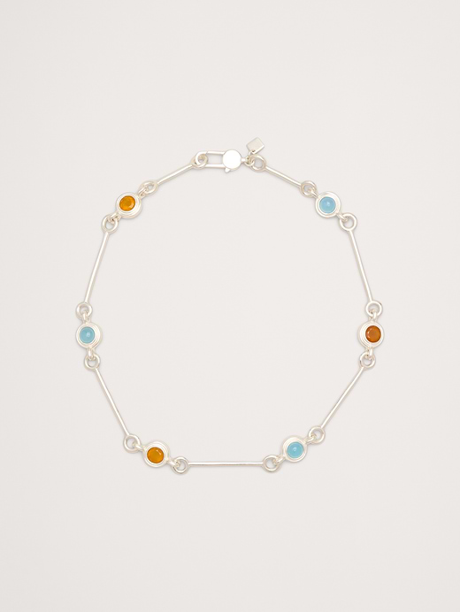 Banana Republic Circle Stone Link Necklace — photo 1