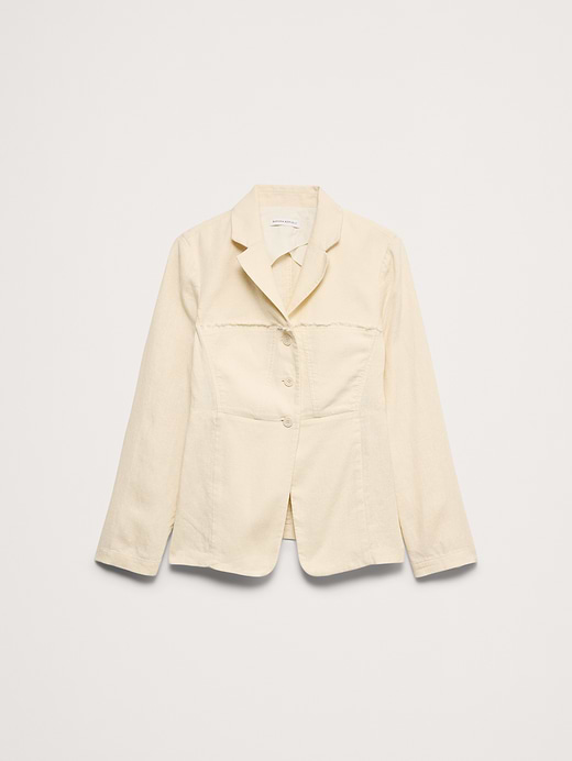 Banana Republic Fringe Linen Blazer — photo 4