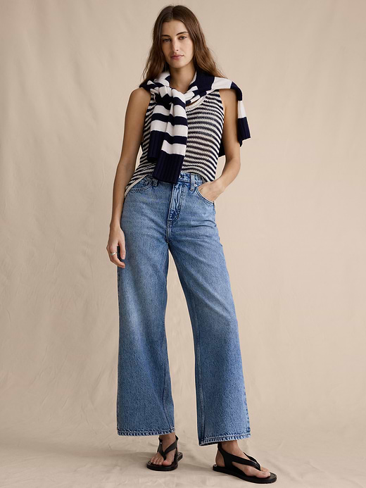 Banana Republic The Icon Classic Wide-Leg Crop Jean — photo 1