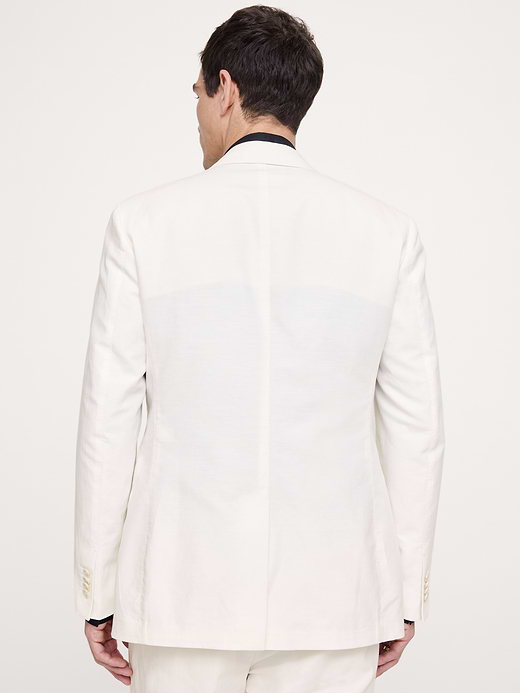 Banana Republic Tailored Slim-Fit Italian Cotton-Linen Suit Jacket — photo 3