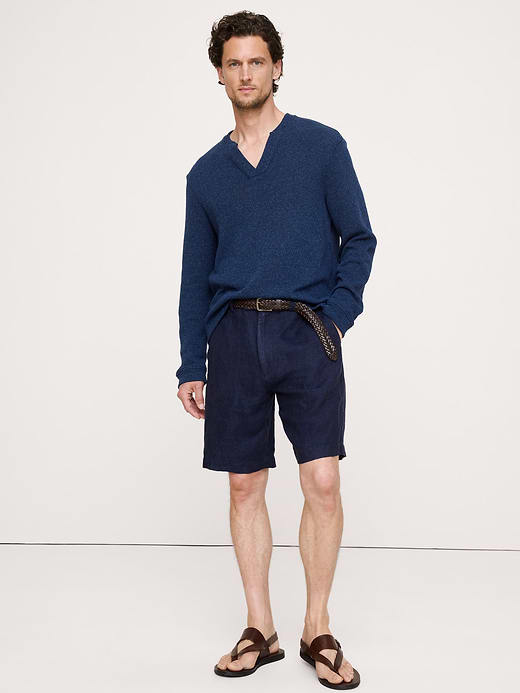 Banana Republic Marled Notch-Neck T-Shirt — photo 1