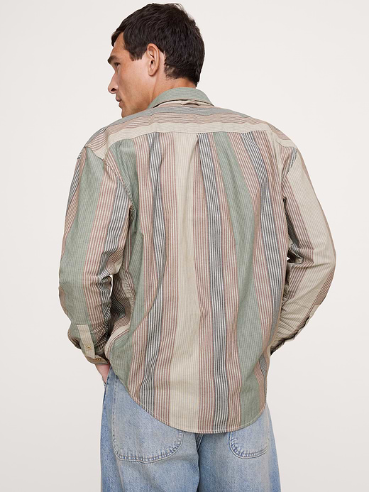 Banana Republic Relaxed-Fit Washed Cotton Poplin Shirt — photo 3