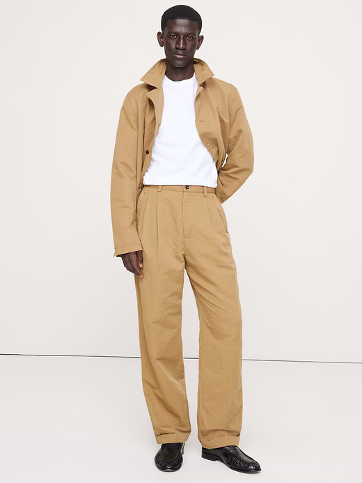 Banana Republic Archive Reissue Pleated Italian Linen-Cotton Pant — photo 1