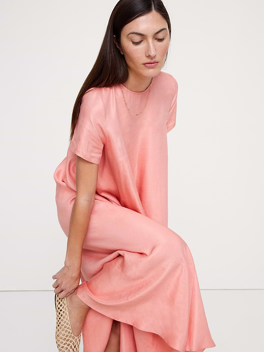 Banana Republic Viscose-Linen Trapeze Maxi Dress — photo 4