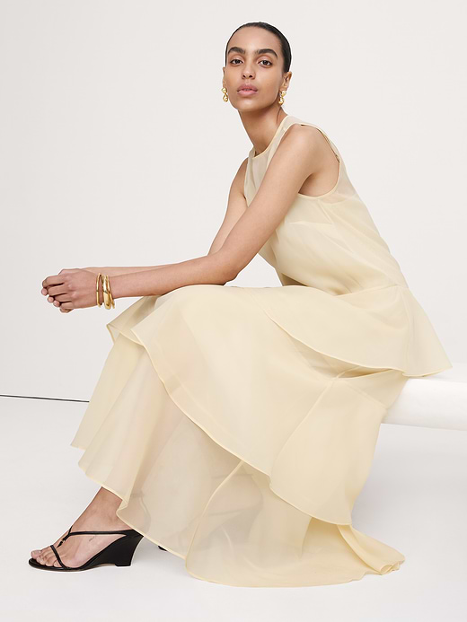 Banana Republic Organza Tiered Maxi Dress — photo 7