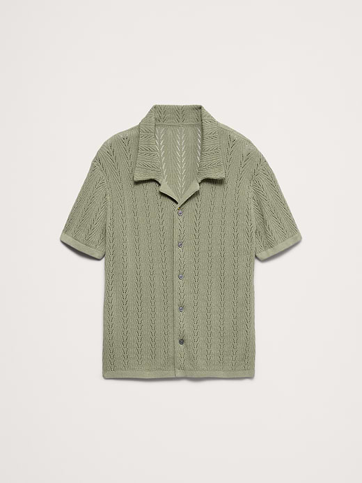 Banana Republic Textured Polo Cardigan — photo 5