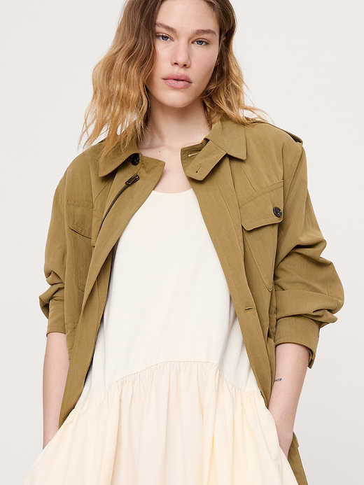 Banana Republic Cotton Poplin + Jersey Midi Dress — photo 4