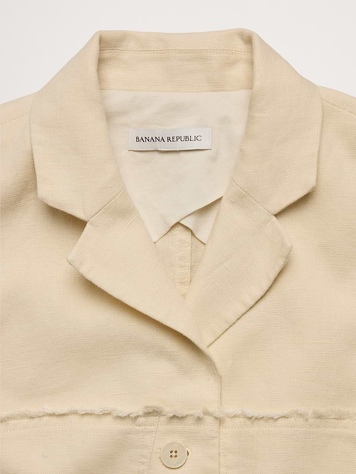 Banana Republic Fringe Linen Blazer — photo 5
